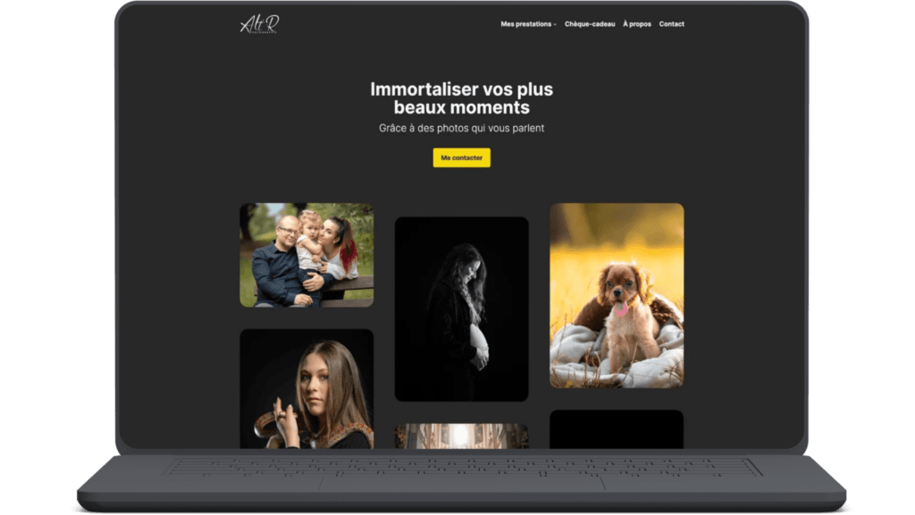 maquette site altr photographie