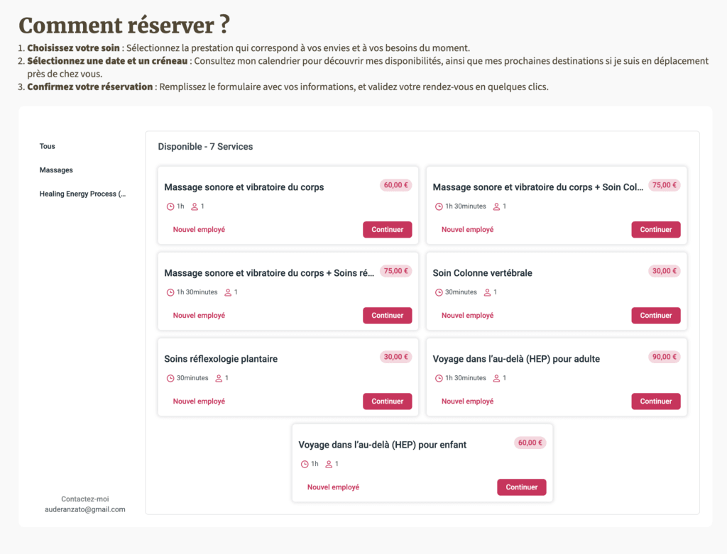 formulaire de réservzation plugin amelia wordpress
